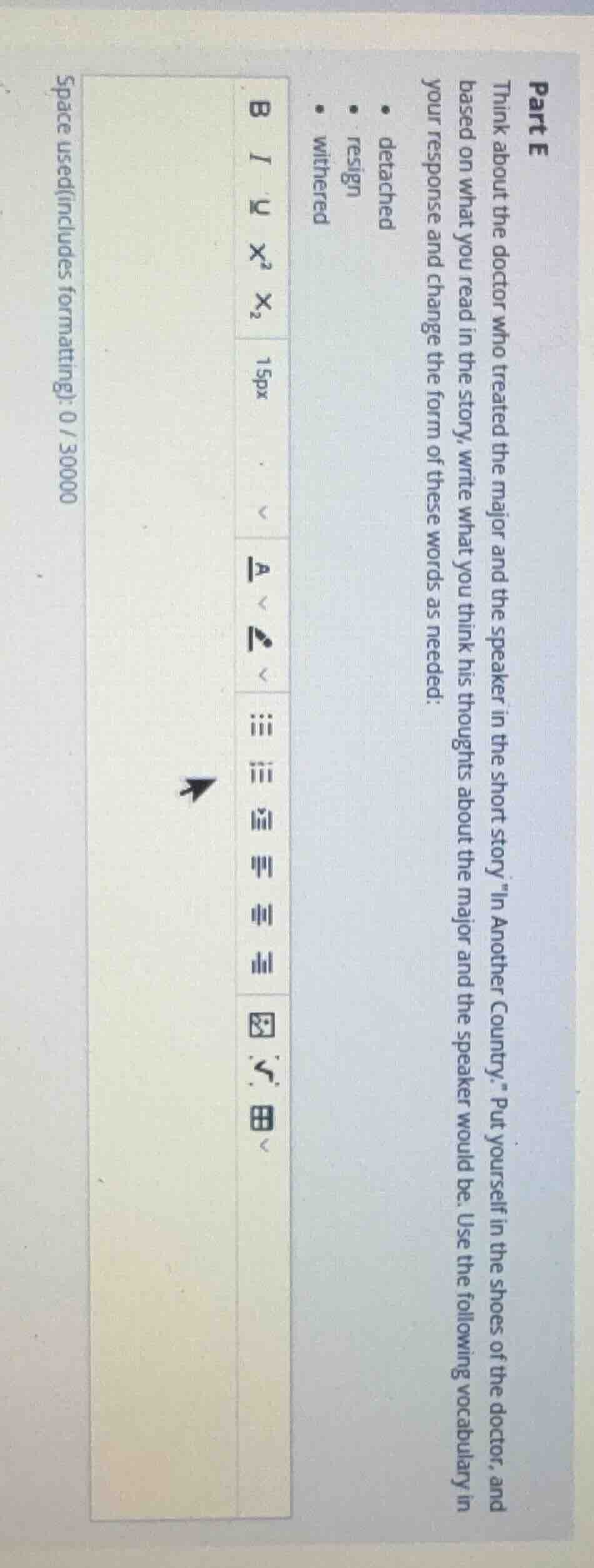 part e think about the doctor who treated the major and the speaker in …