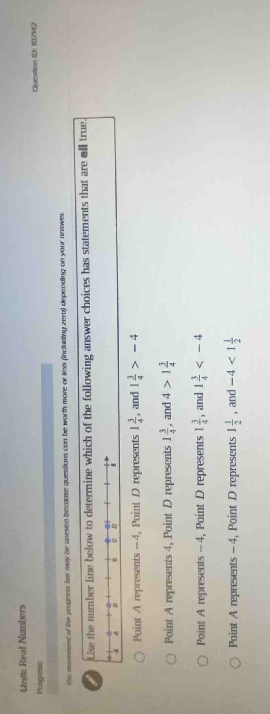 unit: real numbers progress: the movement of the progress bar may be un…