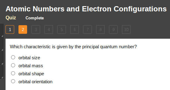 atomic numbers and electron configurations quiz complete 1 2 3 4 5 6 7 …