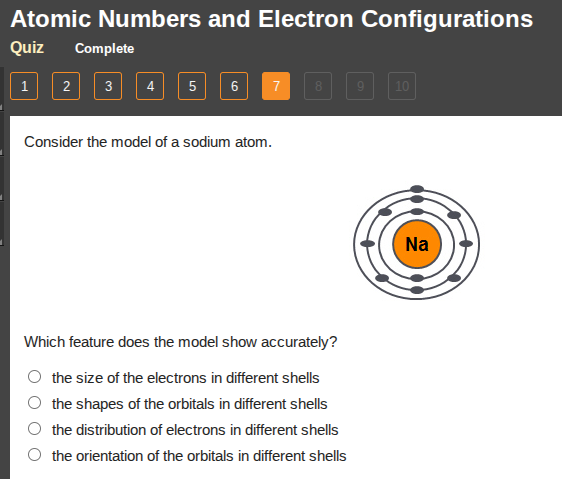 atomic numbers and electron configurations quiz complete 1 2 3 4 5 6 7 …