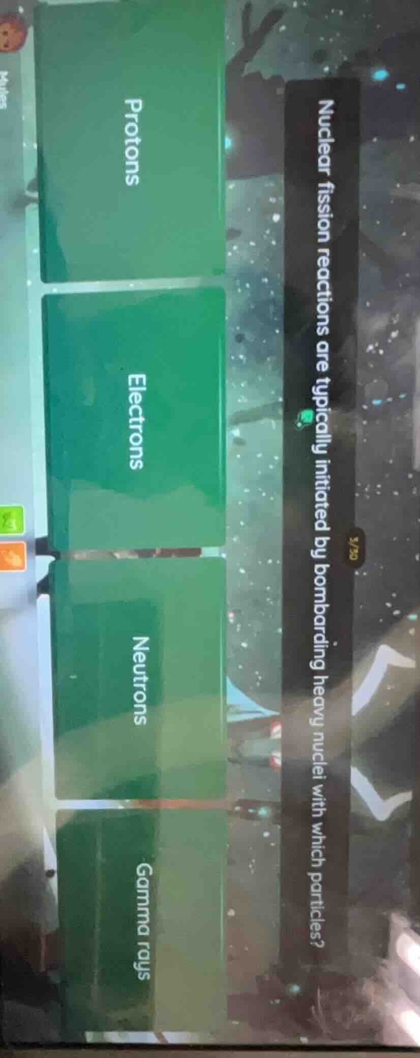 nuclear fission reactions are typically initiated by bombarding heavy n…