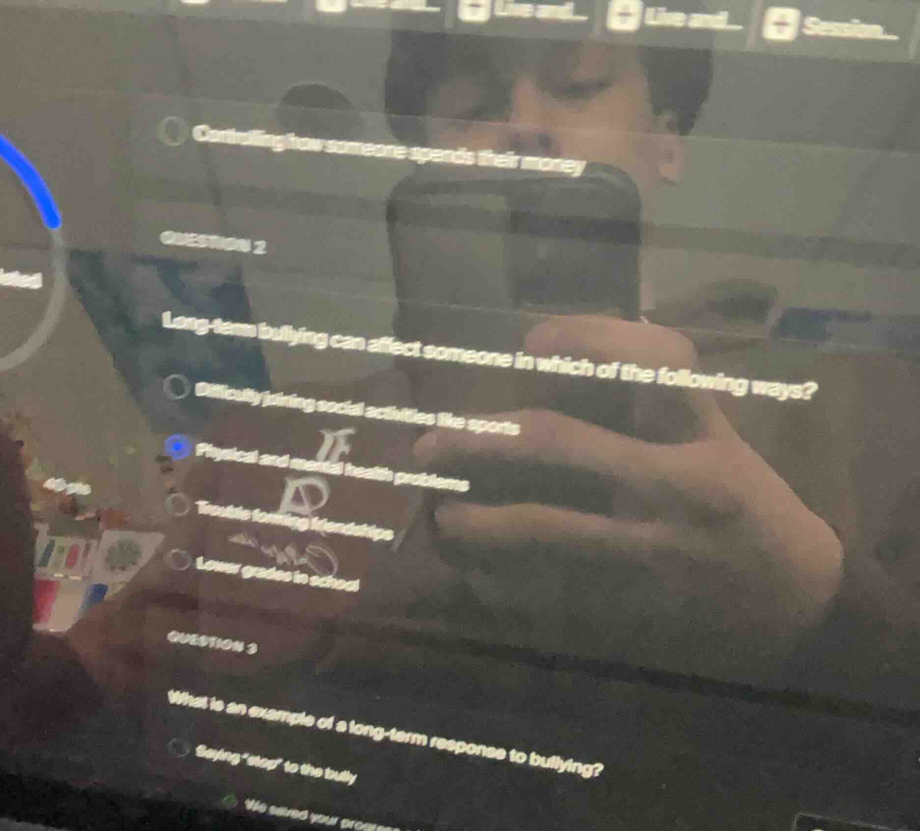 controlling how someone spends their money question 2 long-term bullyin…