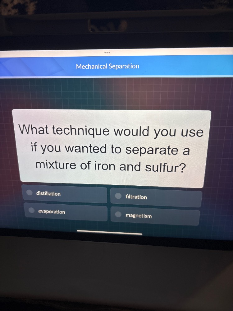 mechanical separation what technique would you use if you wanted to sep…