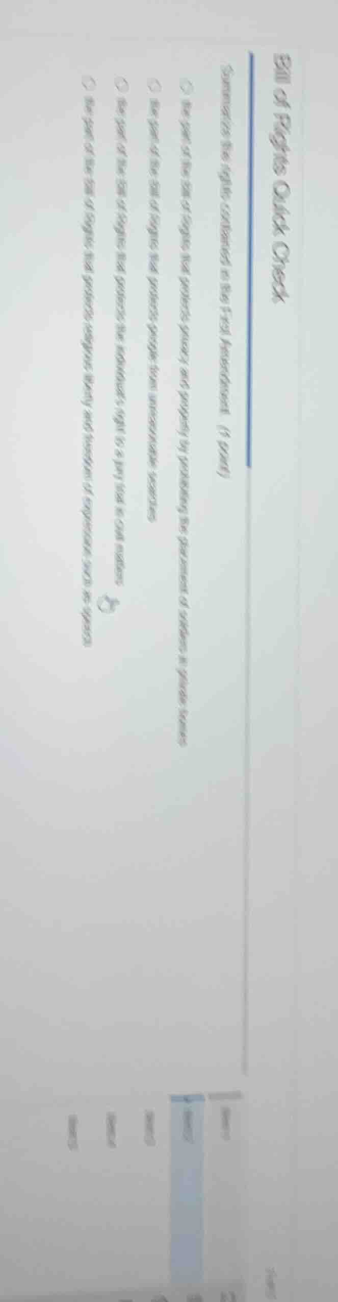 bill of rights quick check summarize the rights contained in the first …