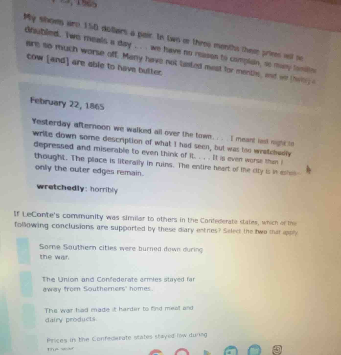 my shoes are 150 dollars a pair. in two or three months these prices wi…