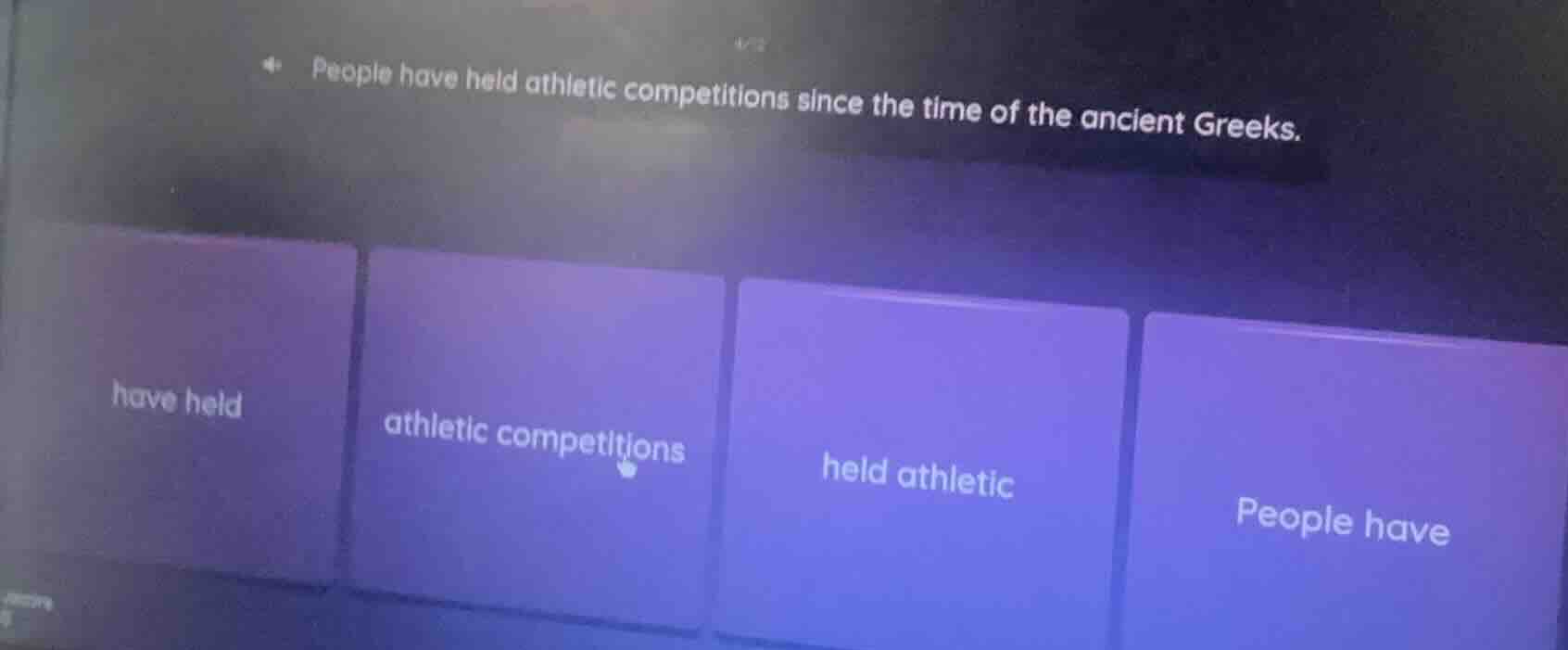 people have held athletic competitions since the time of the ancient gr…