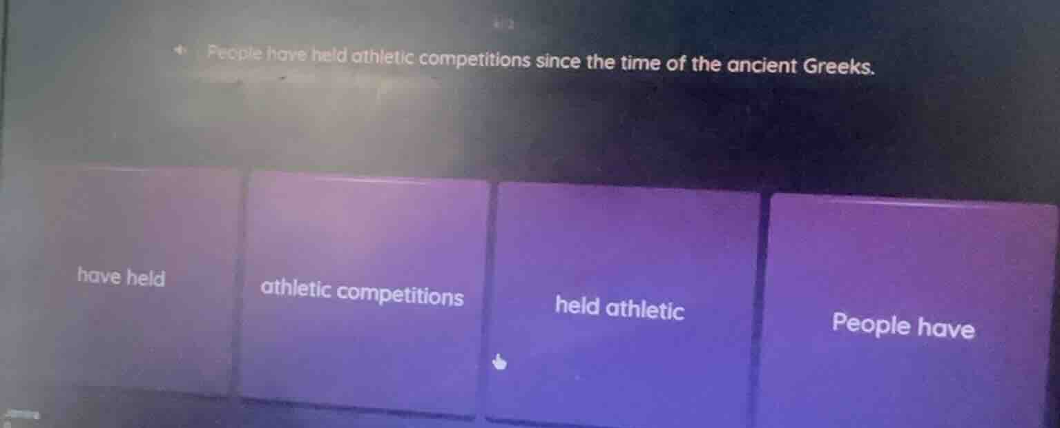 people have held athletic competitions since the time of the ancient gr…