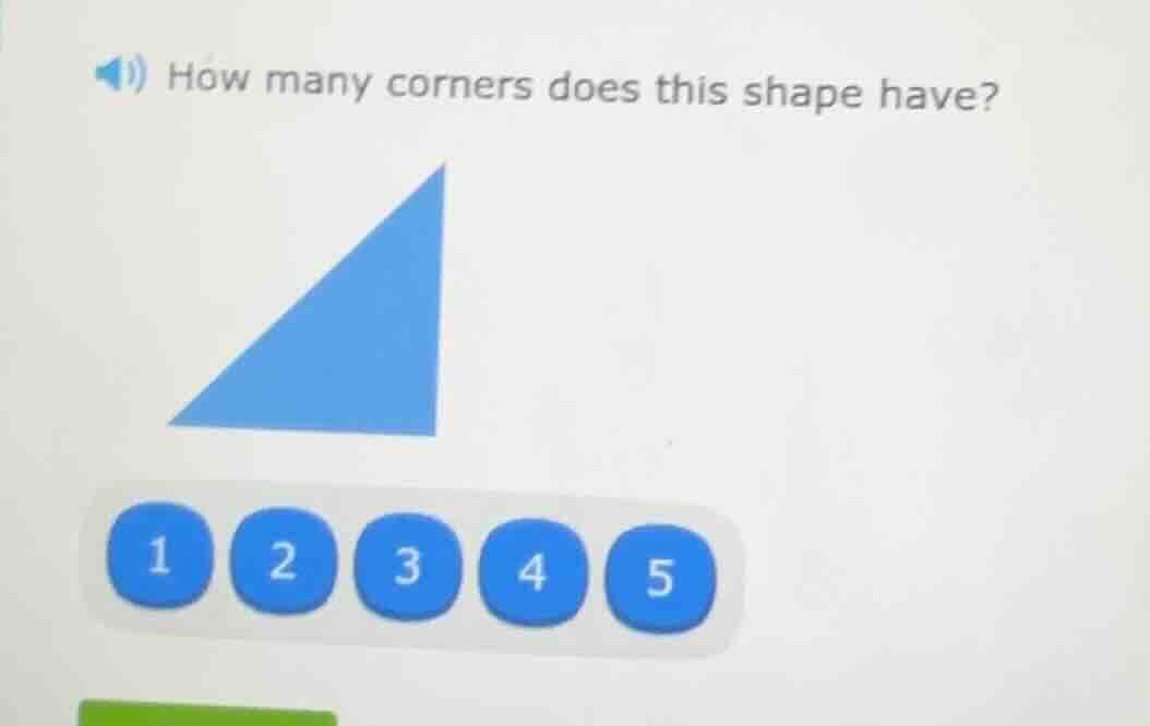 how many corners does this shape have? 1 2 3 4 5