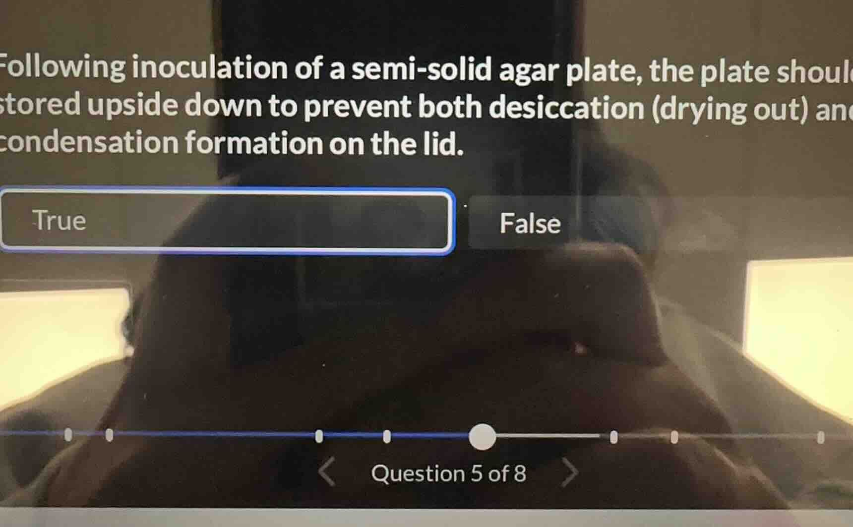 following inoculation of a semi-solid agar plate, the plate should stor…