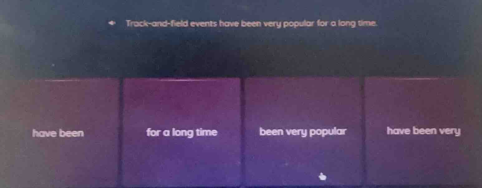 track-and-field events have been very popular for a long time. have bee…