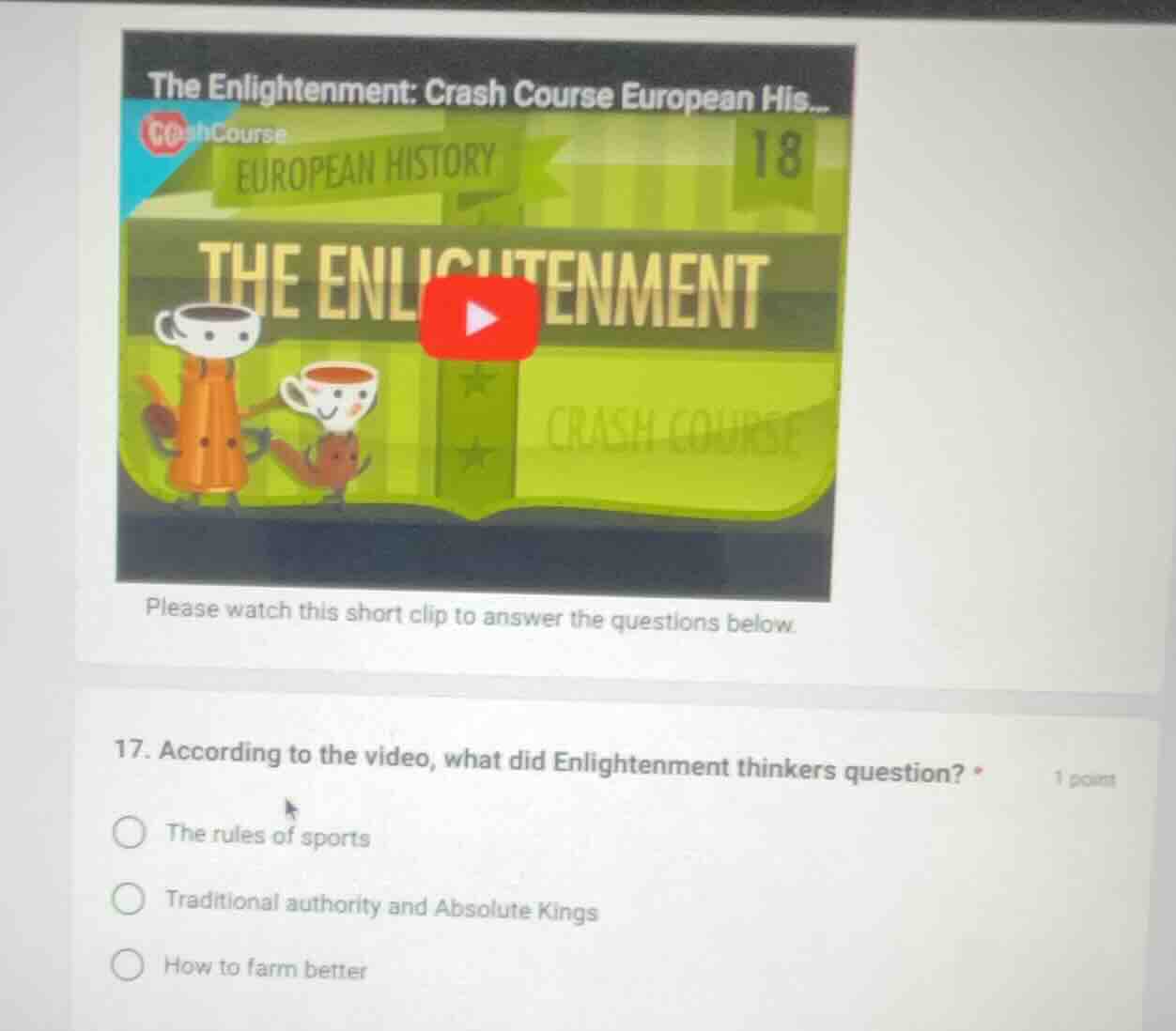 the enlightenment: crash course european his...crashcourseeuropean hist…