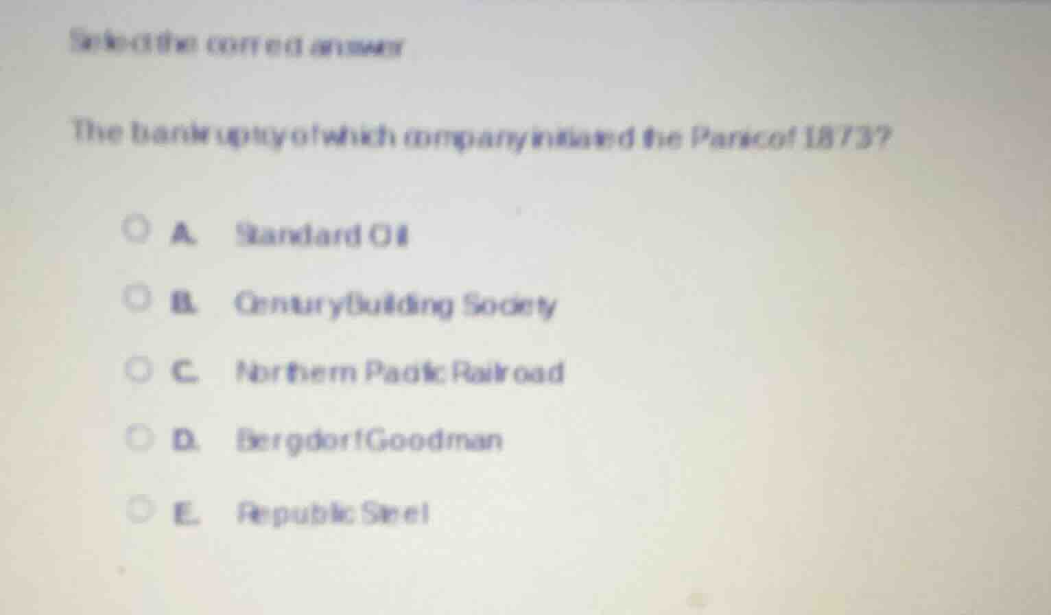 select the correct answer the bankruptcy of which company initiated the…