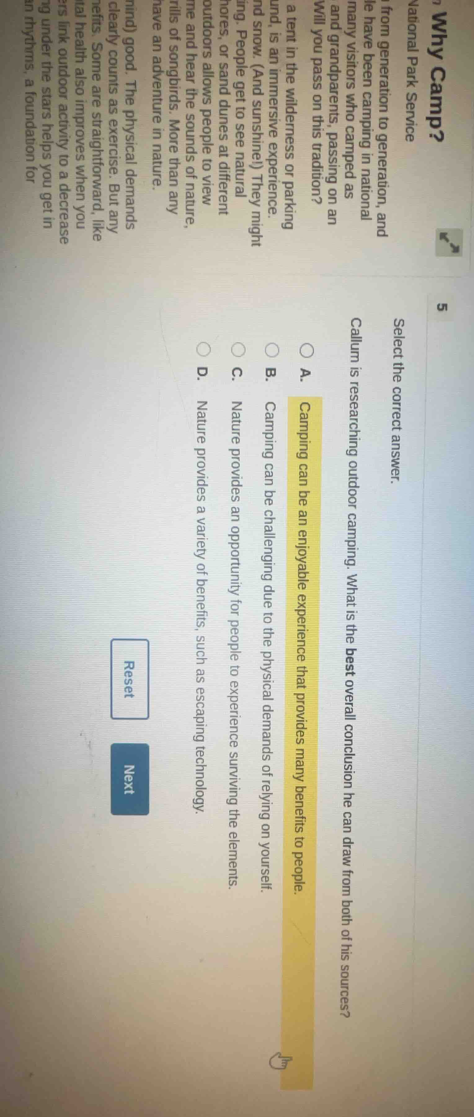 why camp?national park servicefrom generation to generation, andle have…