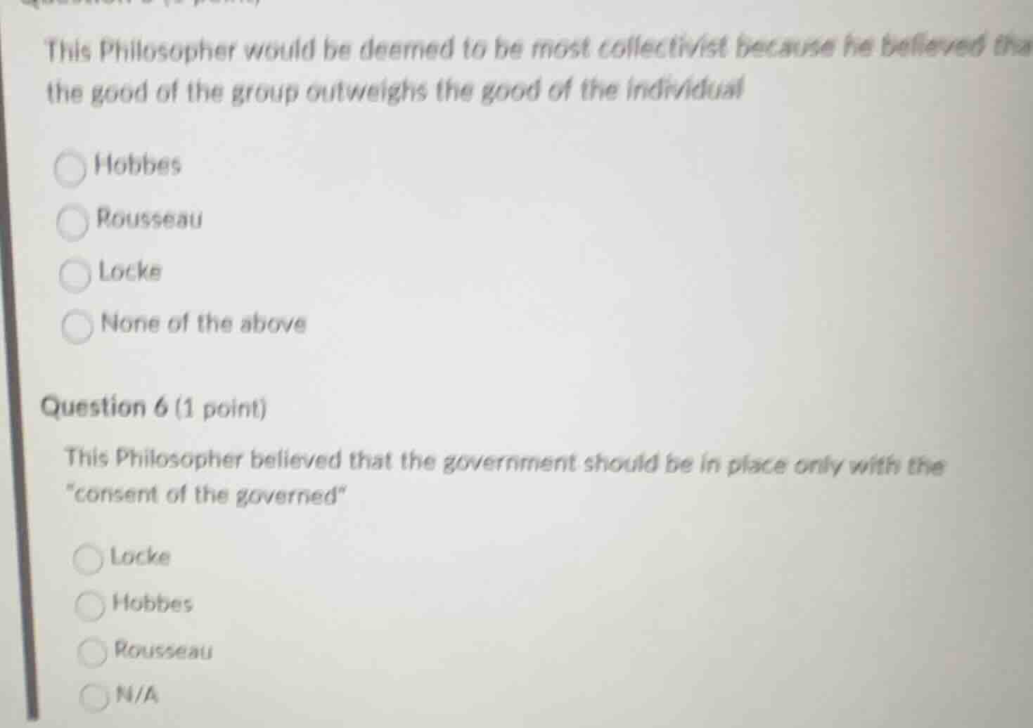 this philosopher would be deemed to be most collectivist because he bel…