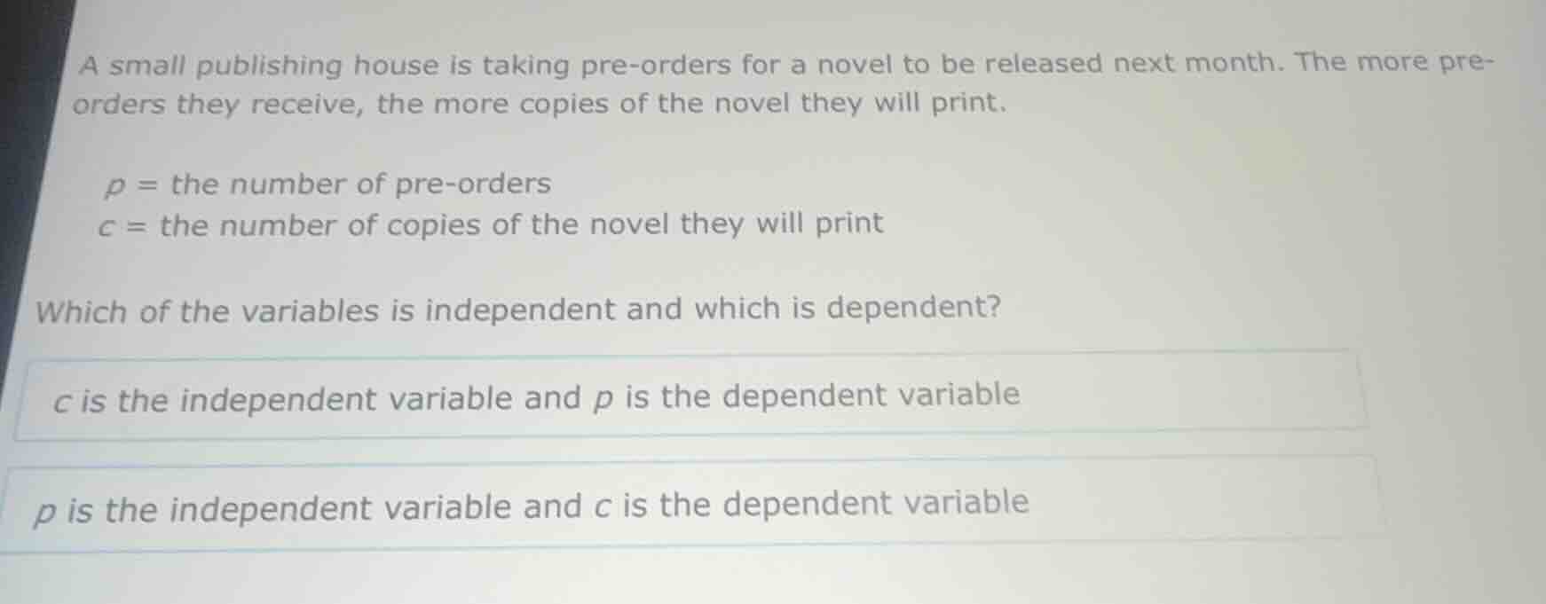 a small publishing house is taking pre-orders for a novel to be release…