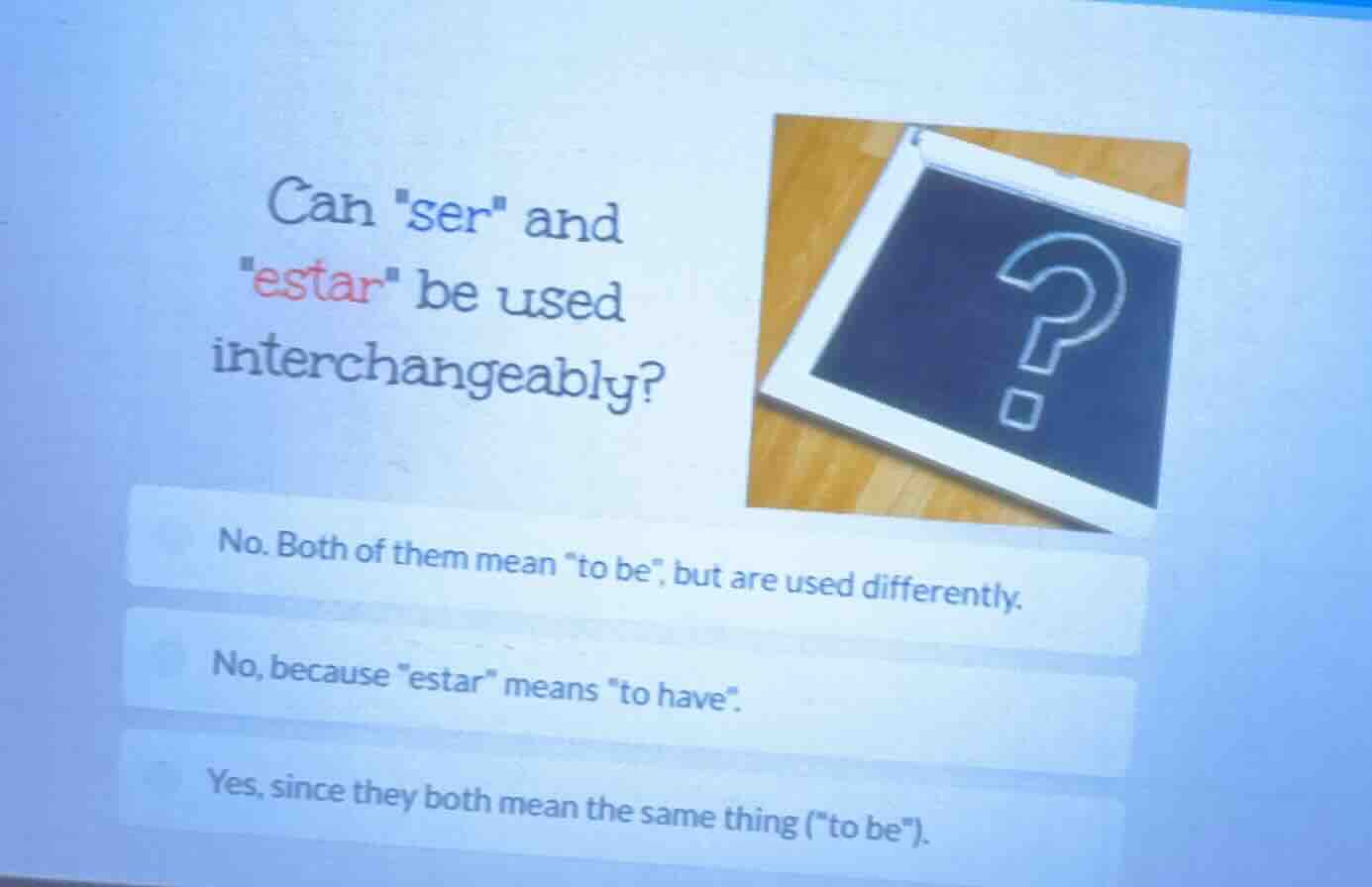 can \ser\ and \estar\ be used interchangeably? no. both of them mean \t…