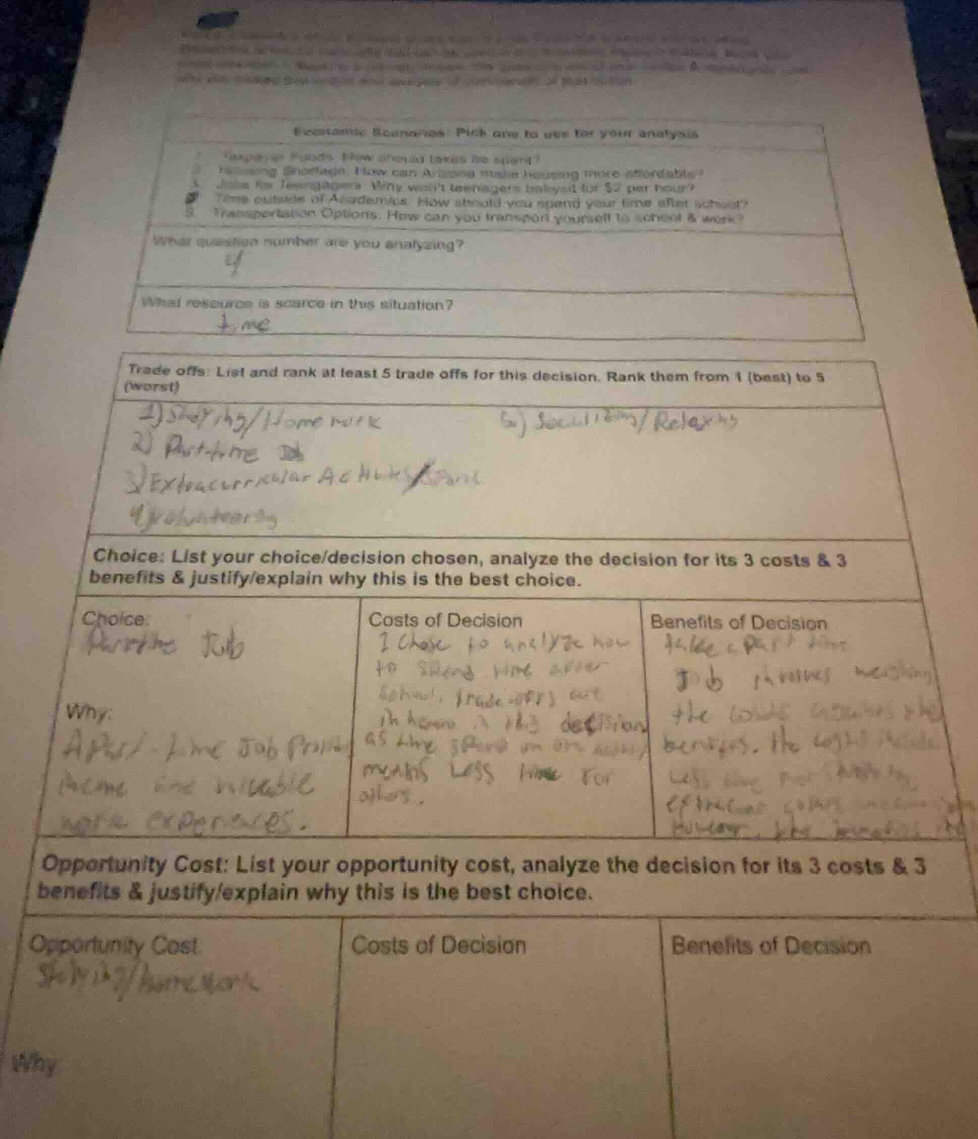 economic scenarios: pick one to use for your analysis 1. taxpayer funds…