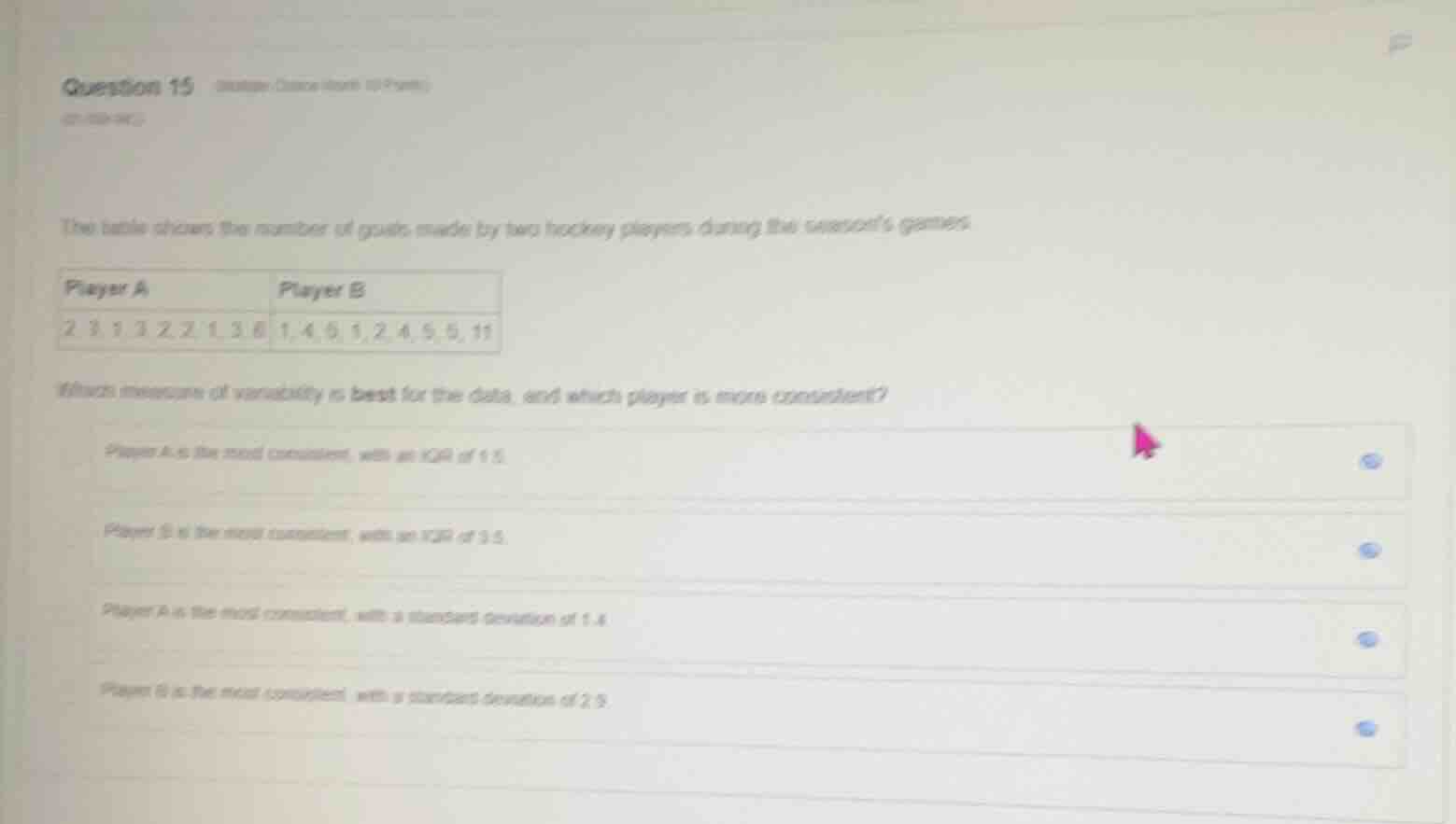 question 15 (multiple choice, 10 points)(21-108-042)the table shows the…