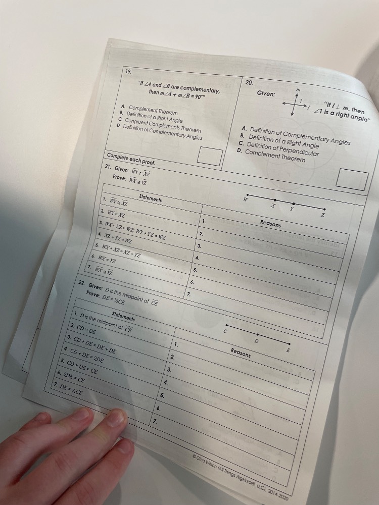 19. \if $angle a$ and $angle b$ are complementary, then $mangle a + man…
