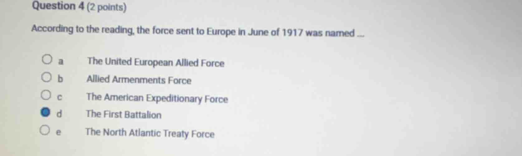 question 4 (2 points) according to the reading, the force sent to europ…