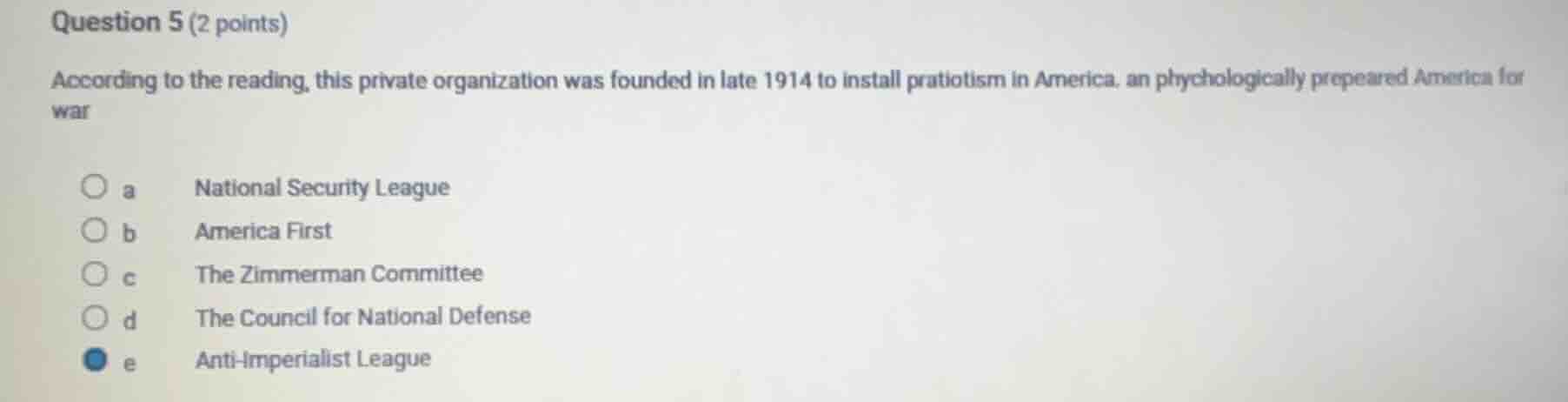 question 5 (2 points) according to the reading, this private organizati…