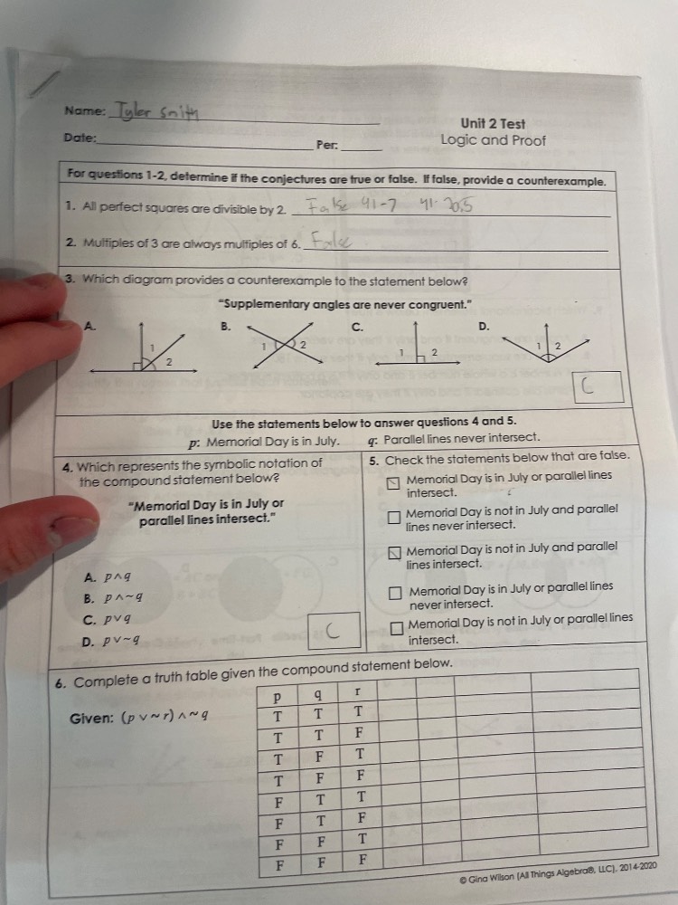 name: tyler smithdate:_________ per:_______unit 2 testlogic and prooffo…