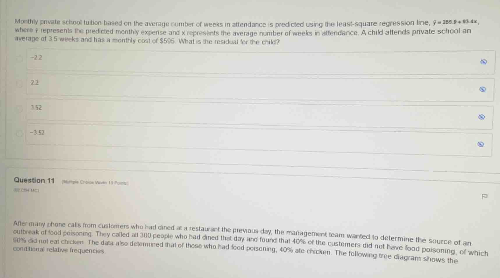 1. monthly private school tuition based on the average number of weeks …