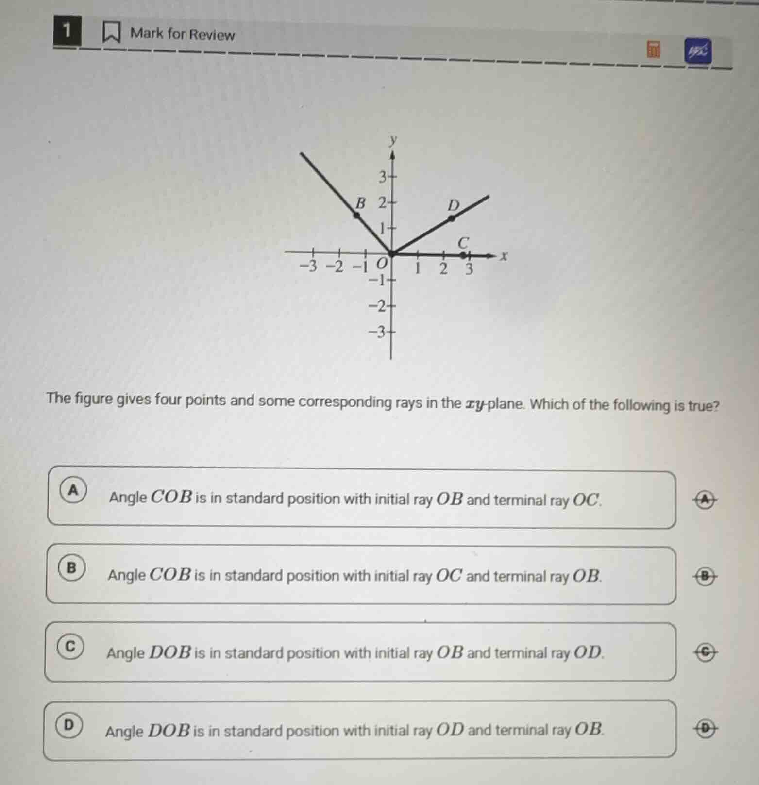 1 mark for review the figure gives four points and some corresponding r…