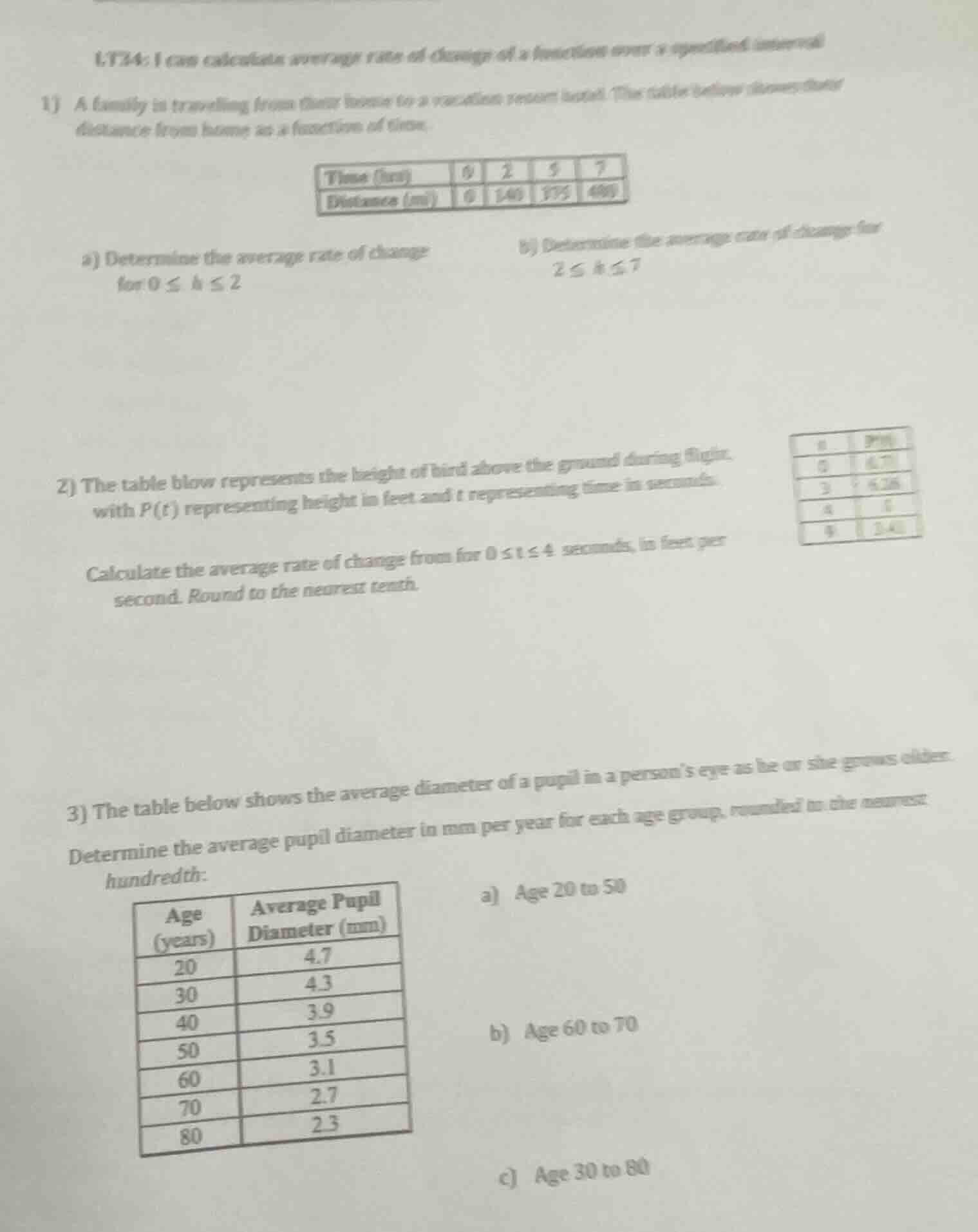 lt34: i can calculate average rate of change of a function over a speci…