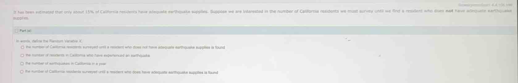 it has been estimated that only about 15% of california residents have …