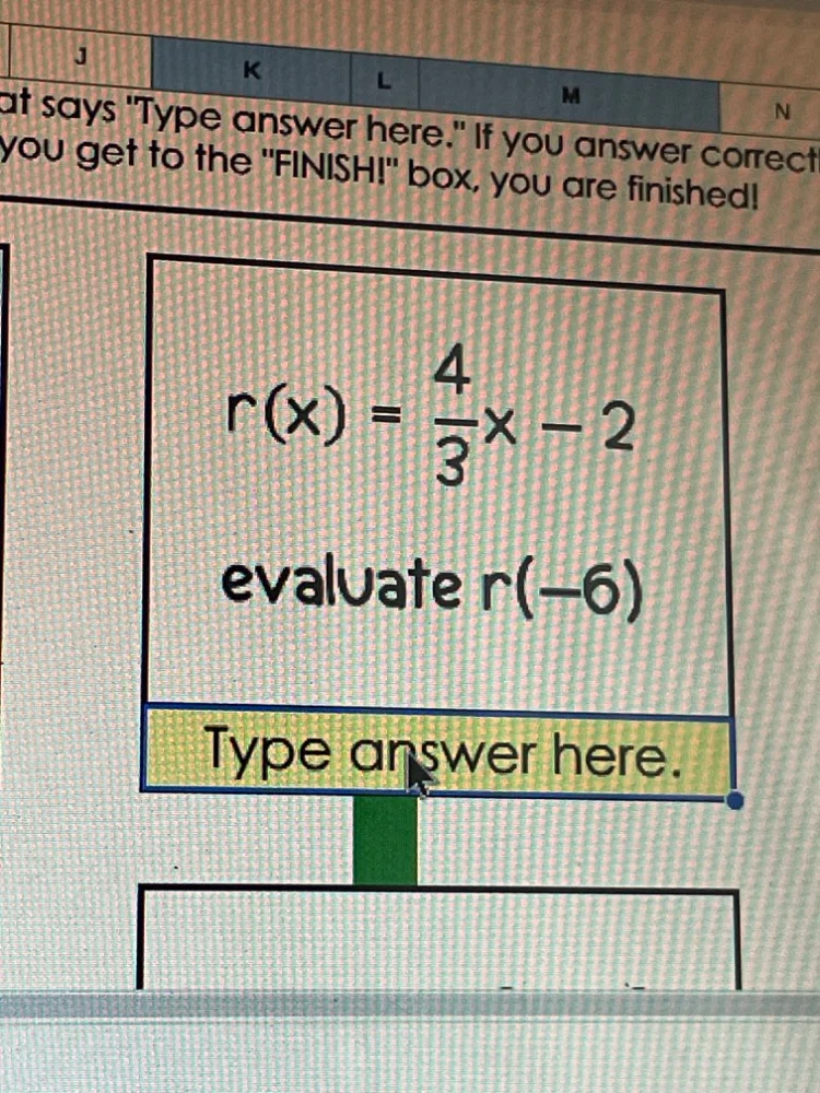 at says \type answer here.\ if you answer correctl you get to the \fini…