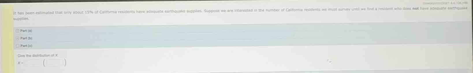 it has been estimated that only about 15% of california residents have …