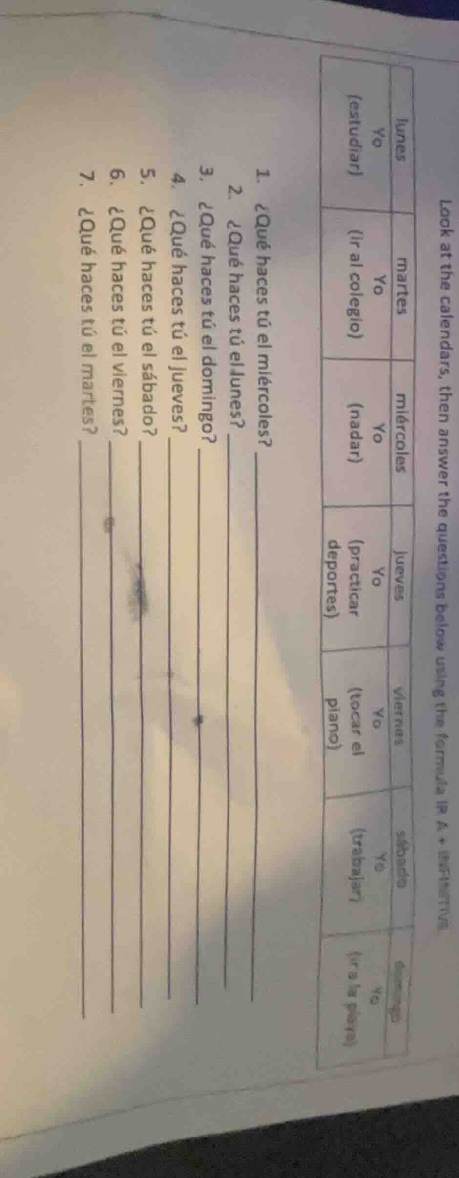 look at the calendars, then answer the questions below using the formul…