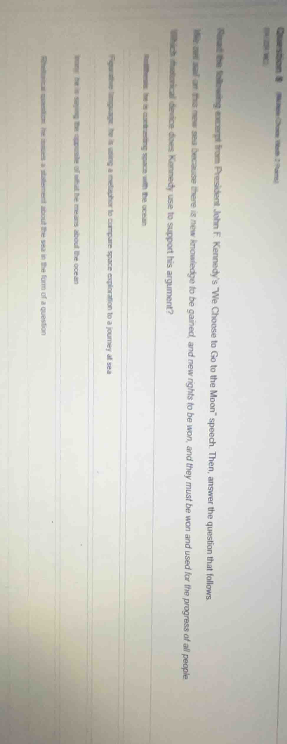 question 8 (multiple choice worth 2 points)read the following excerpt f…