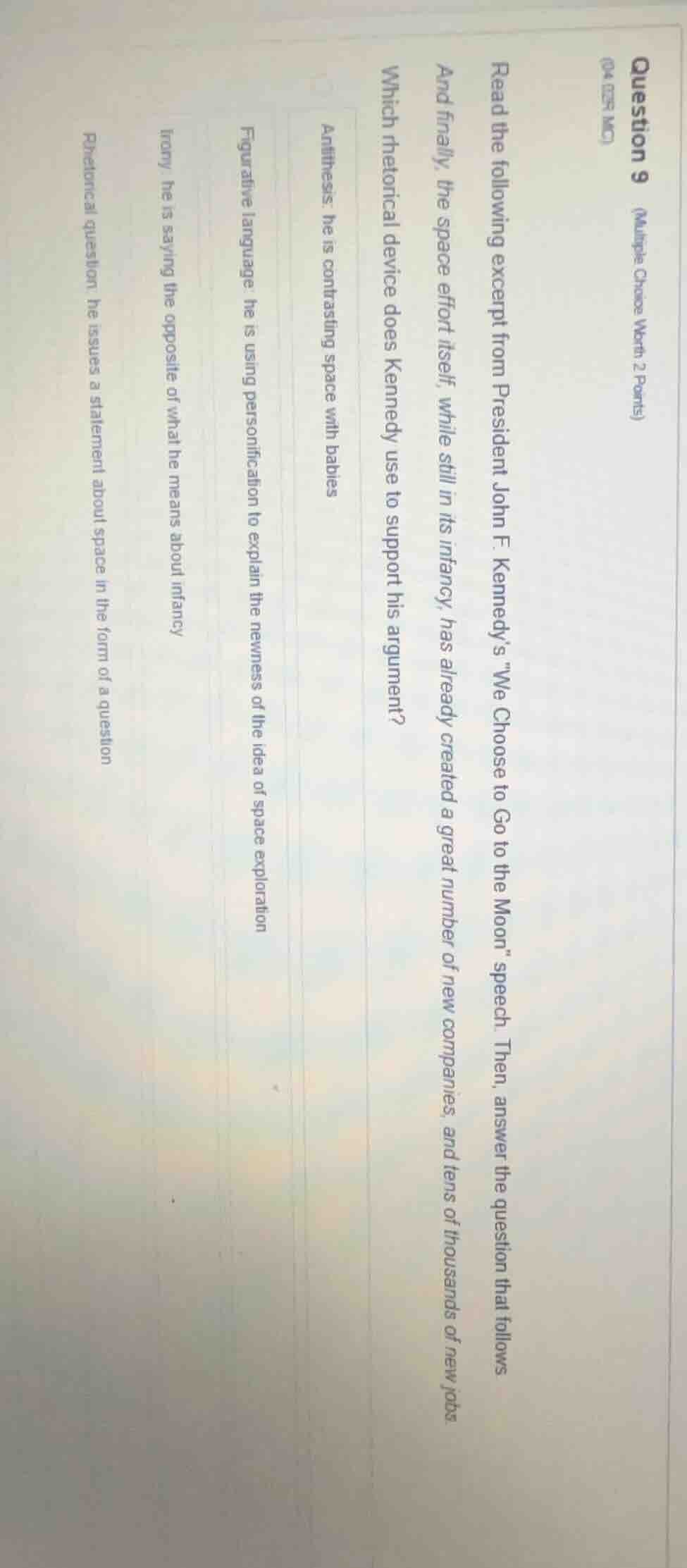 question 9 (multiple choice worth 2 points) (04.02f mc)read the followi…