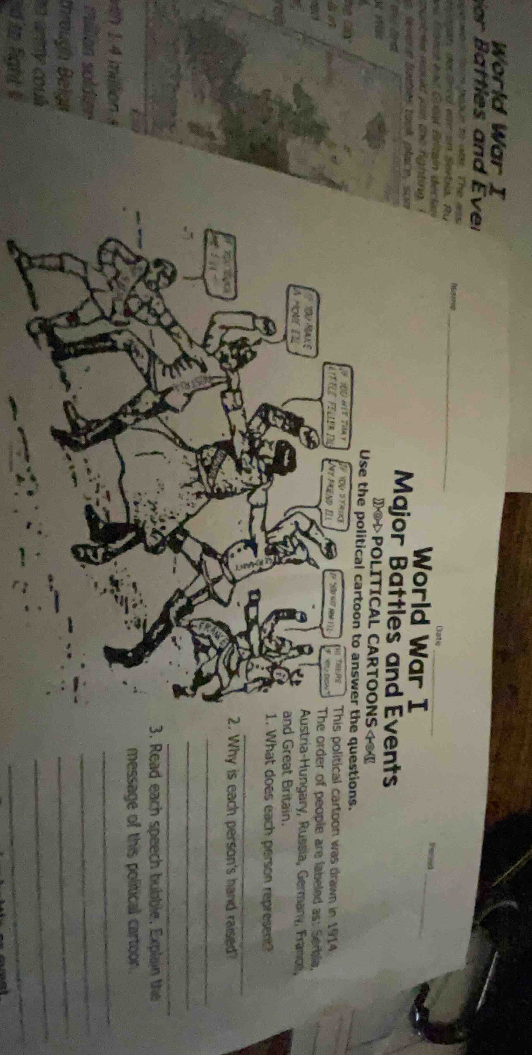 world war imajor battles and events◀▶ political cartoons ◀▶use the poli…