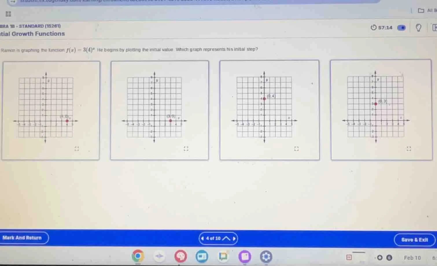 bra 1b - standard (15261) tial growth functions ramon is graphing the f…