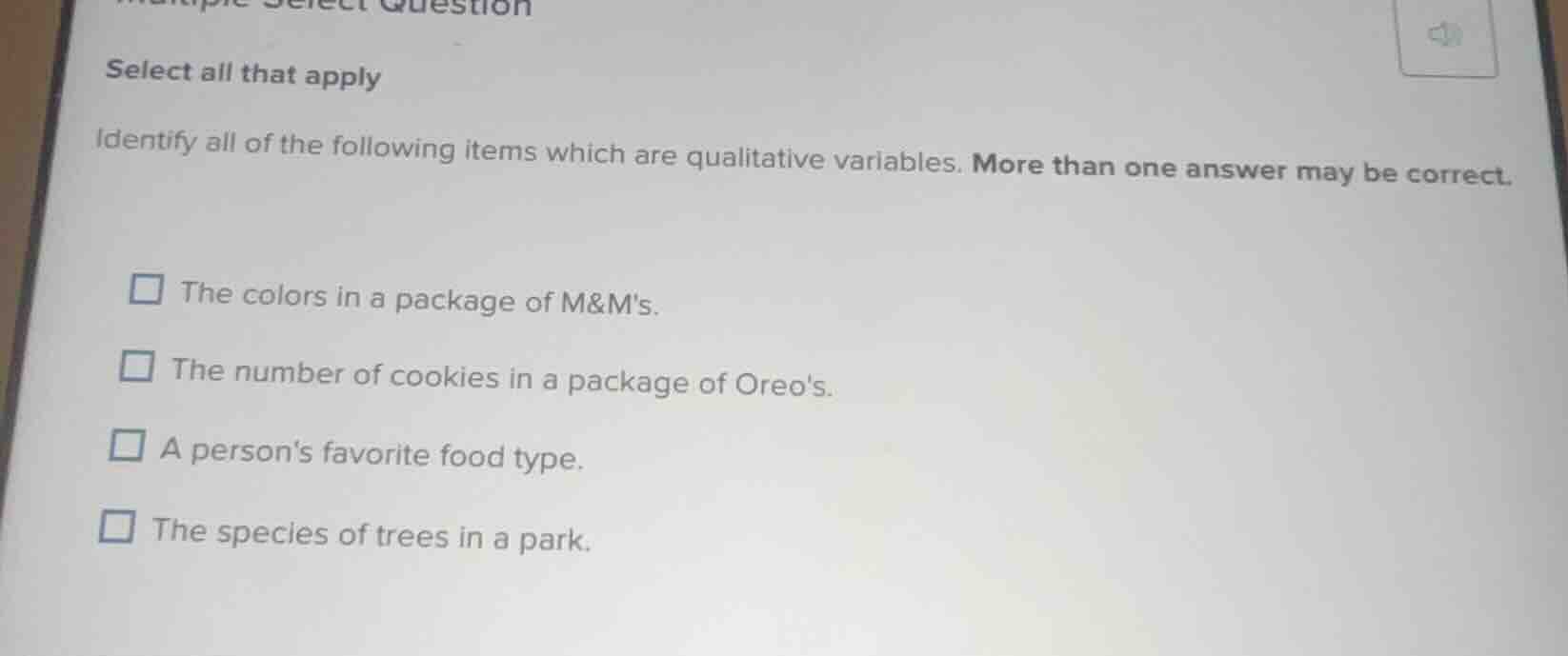 multiple select question select all that apply identify all of the foll…