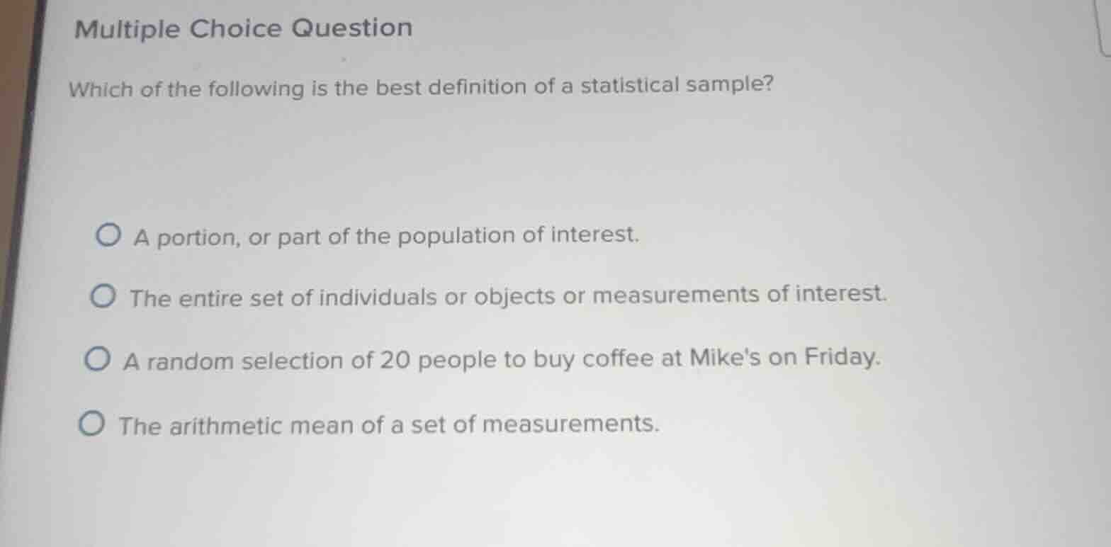 multiple choice question which of the following is the best definition …