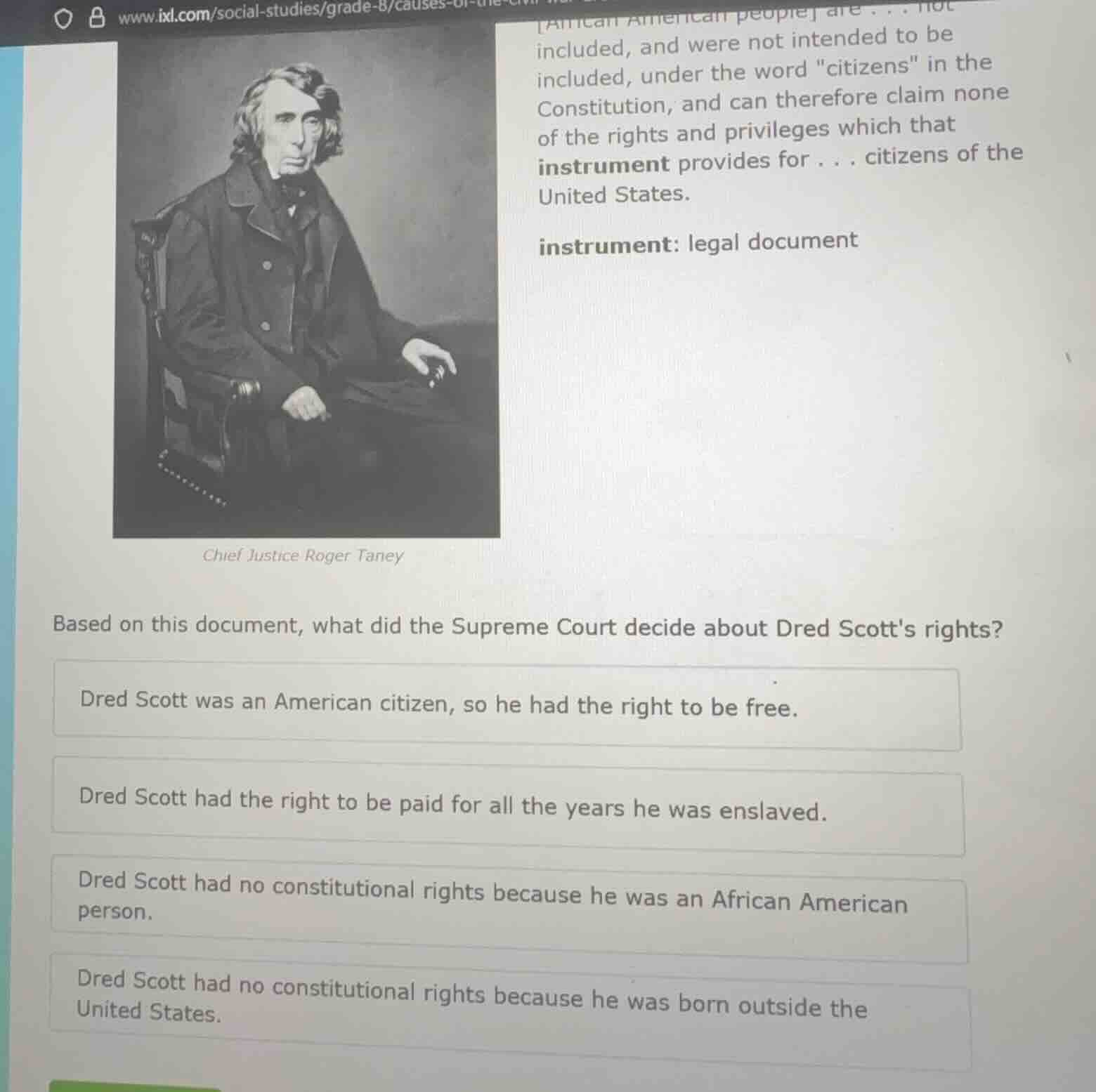 african american people are . . . not included, and were not intended t…