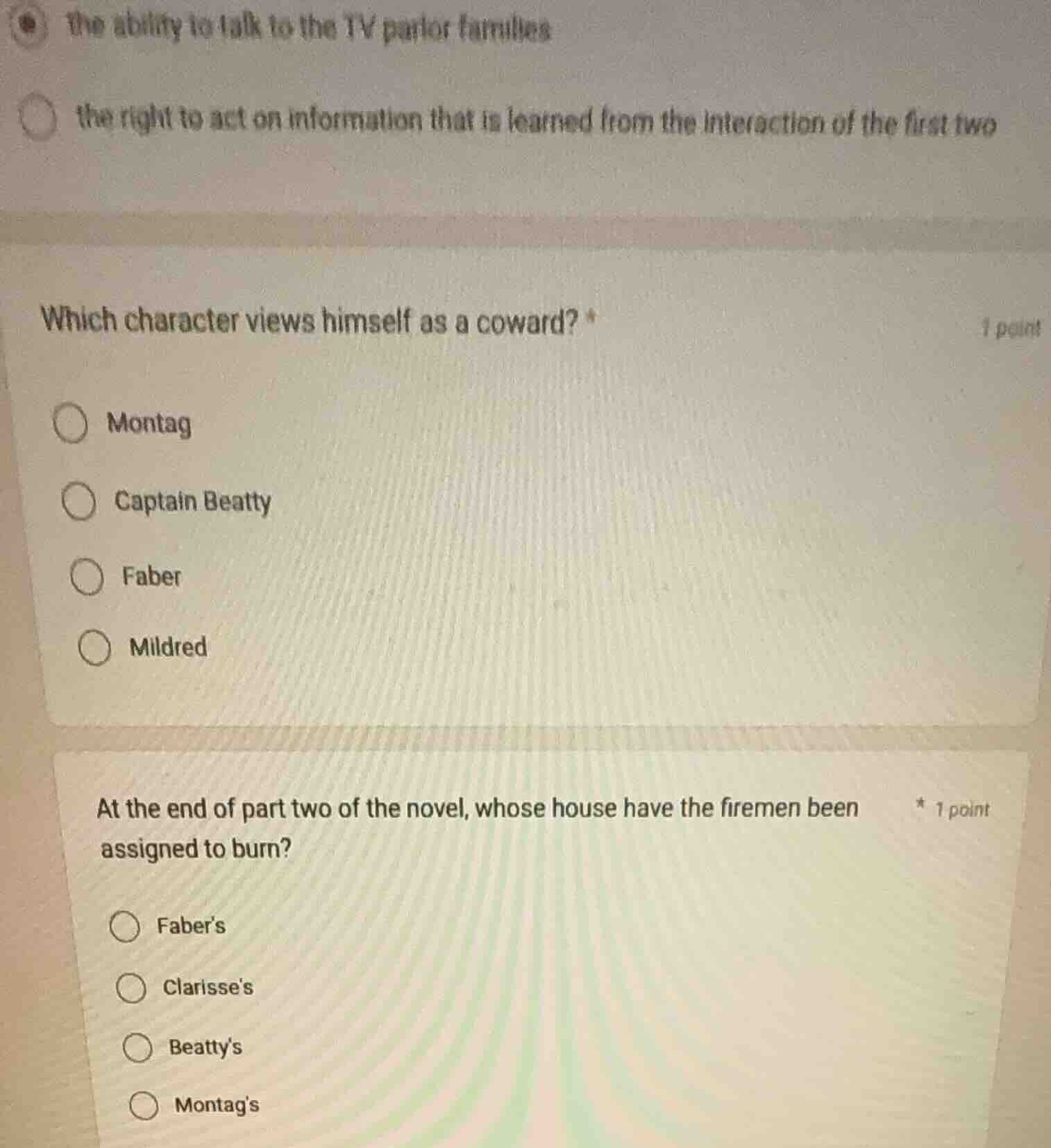 the ability to talk to the tv parlor families the right to act on infor…