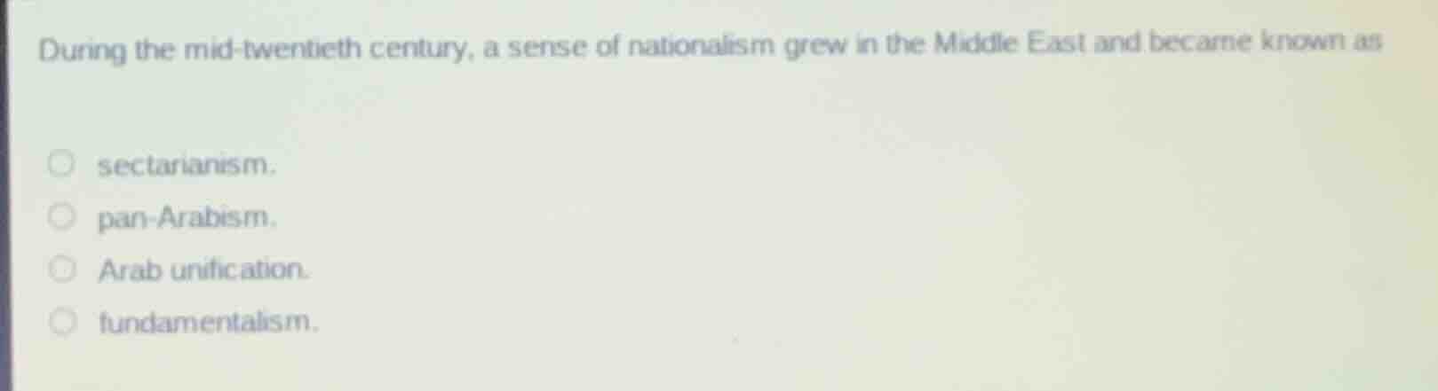 during the mid-twentieth century, a sense of nationalism grew in the mi…