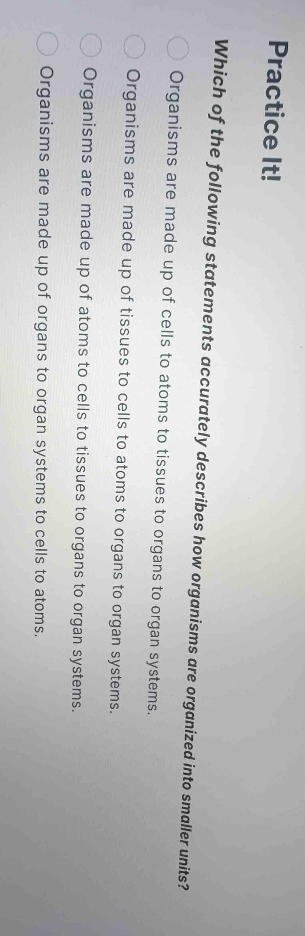 practice it! which of the following statements accurately describes how…