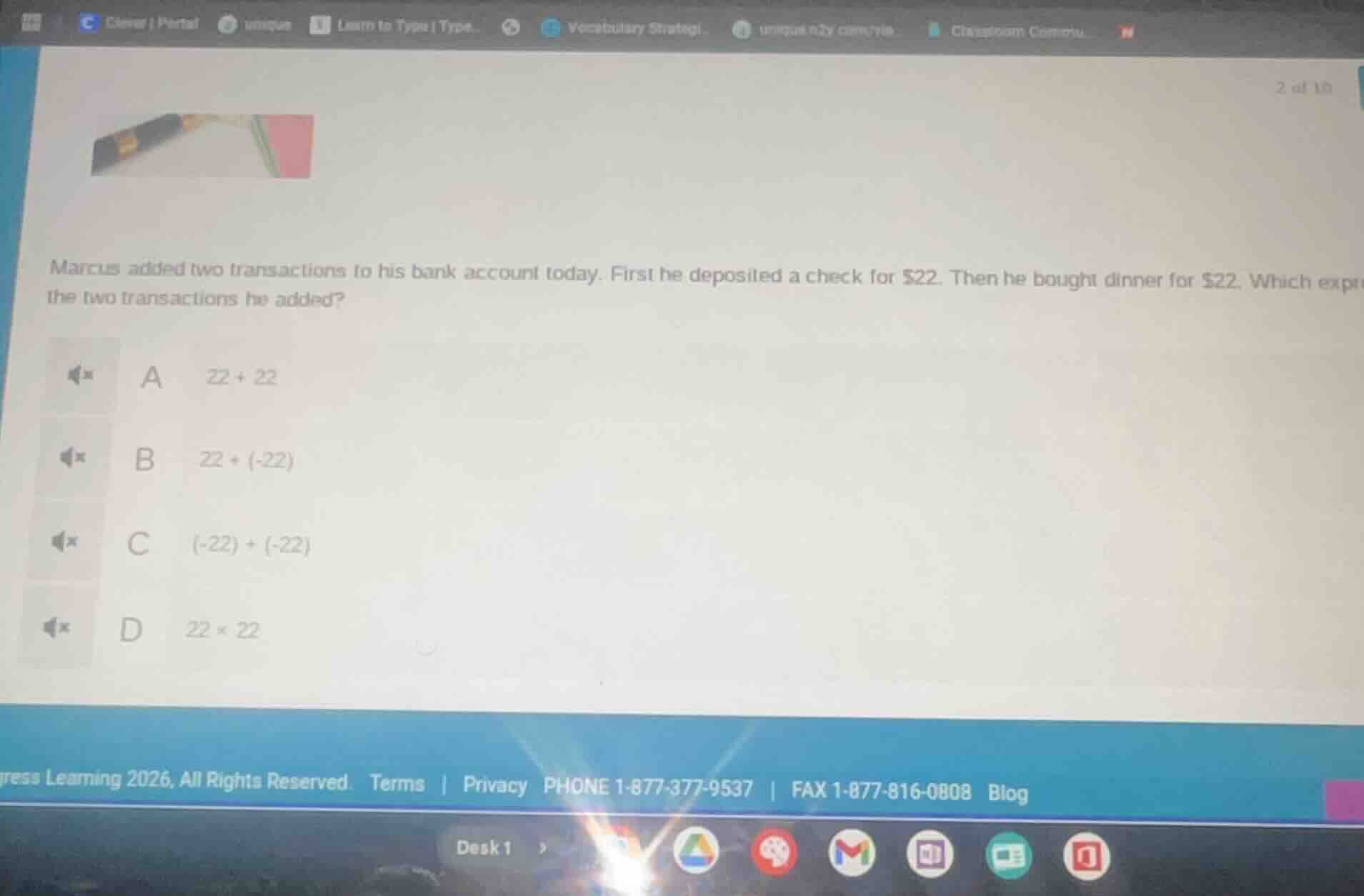 marcus added two transactions to his bank account today. first he depos…