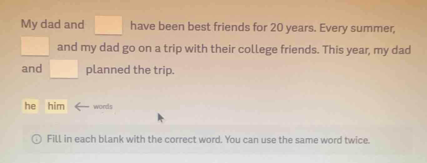 my dad and have been best friends for 20 years. every summer, and my da…