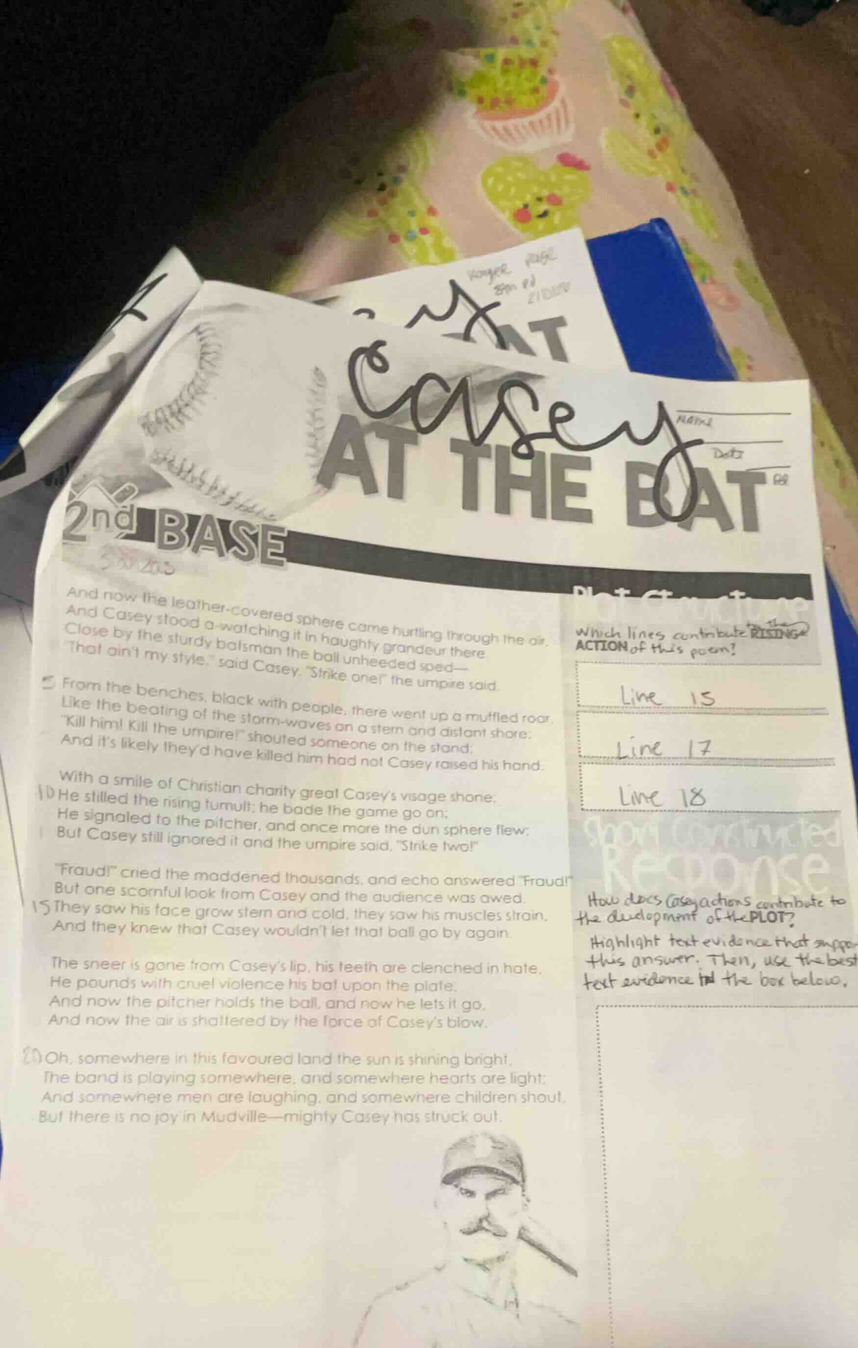 casey at the bat2nd baseand now the leather-covered sphere came hurtlin…