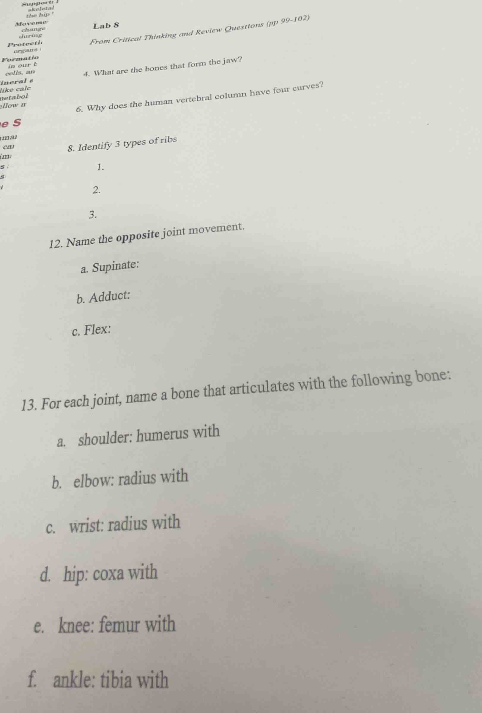 lab 8 from critical thinking and review questions (pp 99-102) 4. what a…