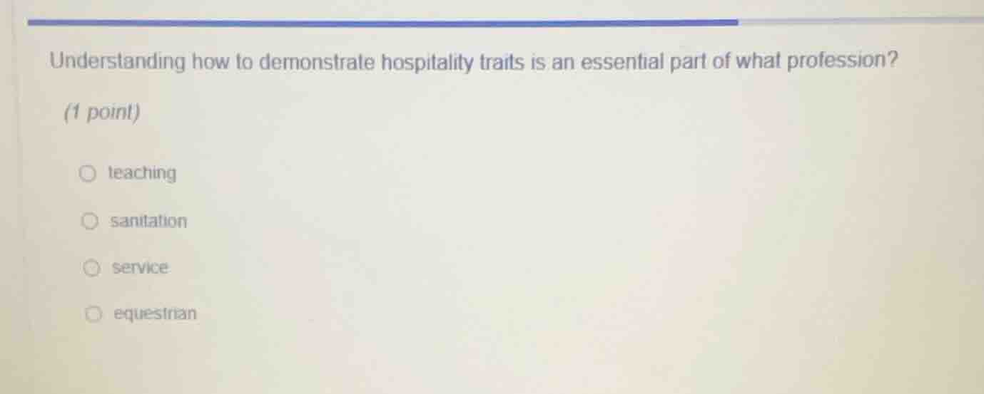understanding how to demonstrate hospitality traits is an essential par…