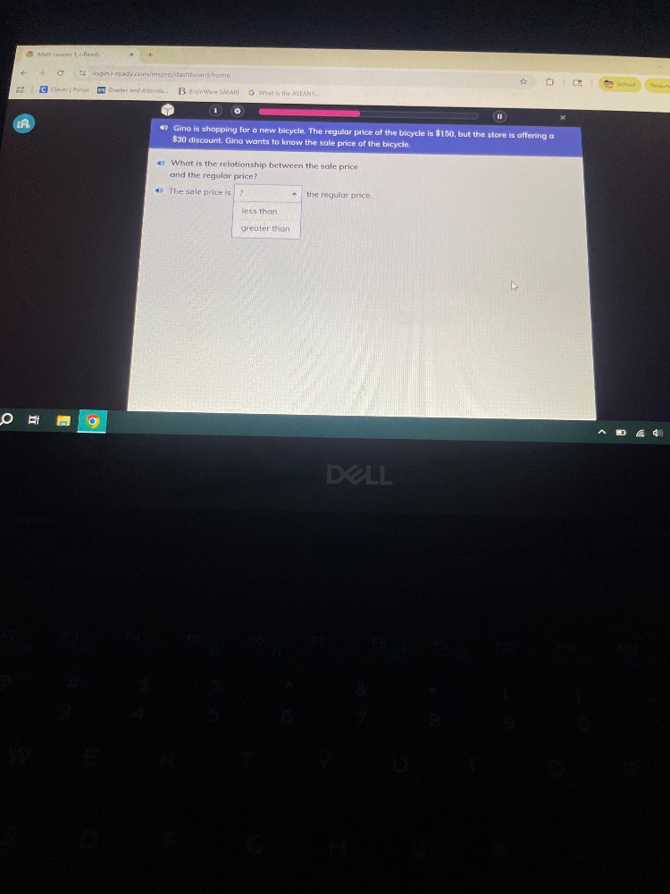 gino is shopping for a new bicycle. the regular price of the bicycle is…