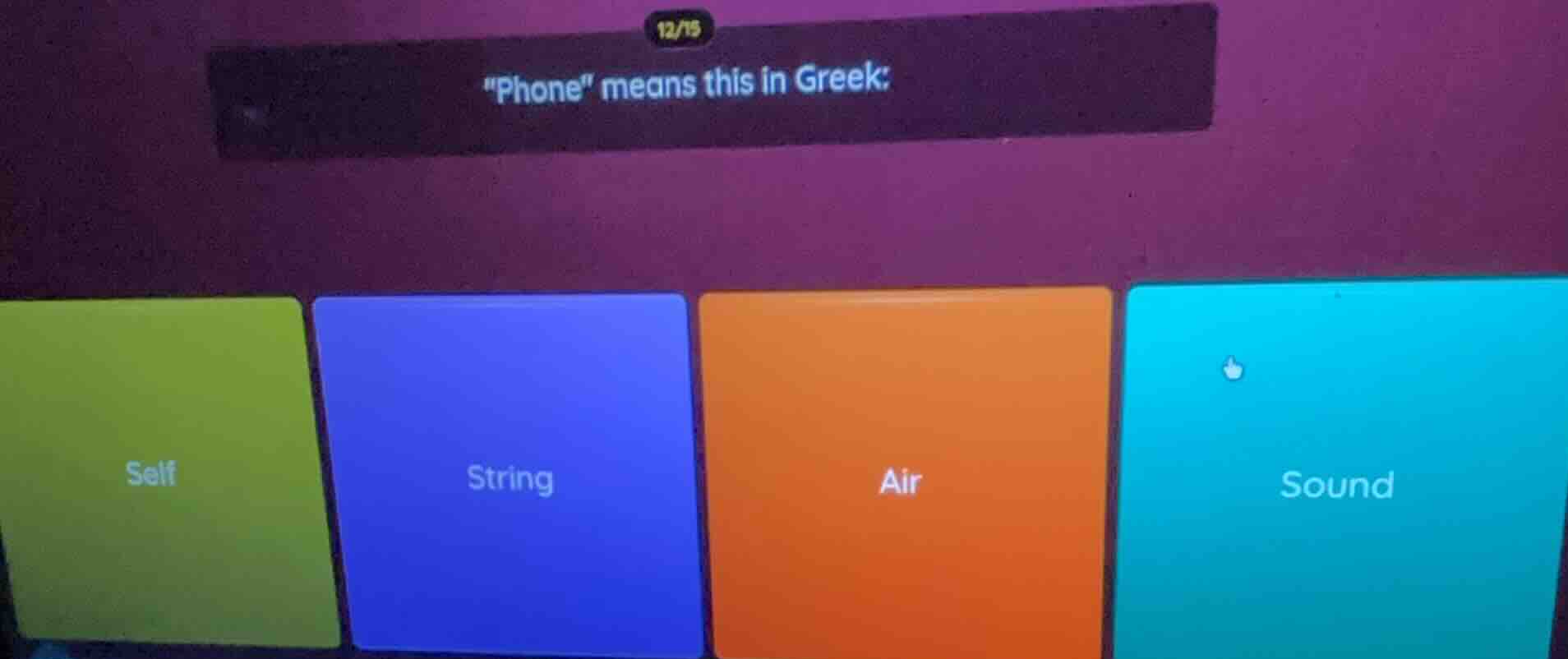 12/15 \phone\ means this in greek: self string air sound